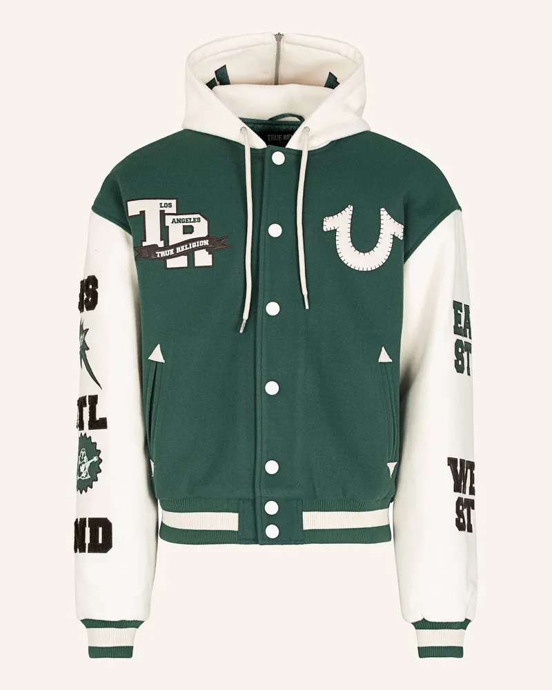 True Religion Collegejacke Grün