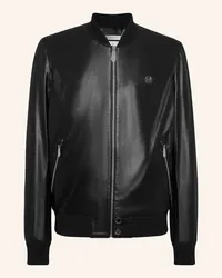 Philipp Plein Lederblouson Schwarz