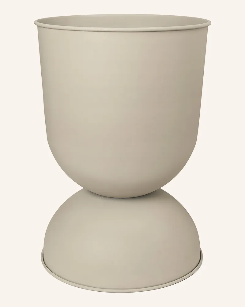 ferm LIVING Blumentopf Hourglass Small beige Beige