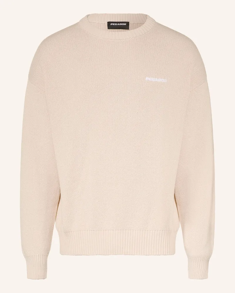 PEGADOR Oversized-Pullover beige Creme