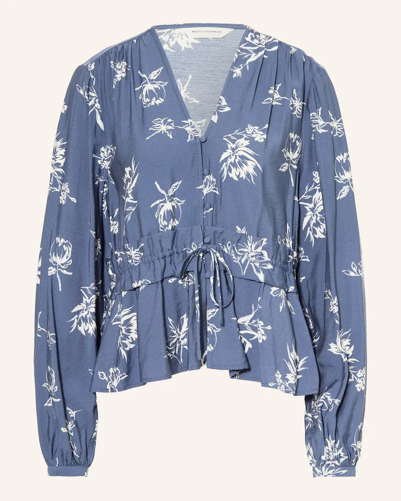 MOSS COPENHAGEN Bluse Mschandena Amabella Mit Rüschen blau Blau