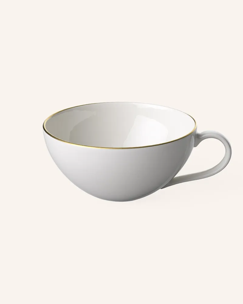 Villeroy & Boch Teeobertasse Anmut Gold weiss Weiss