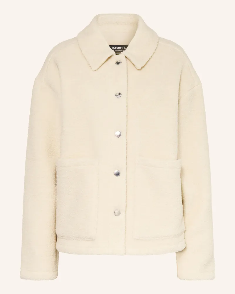Barbour Teddyfell-Jacke Rae weiss Ecru