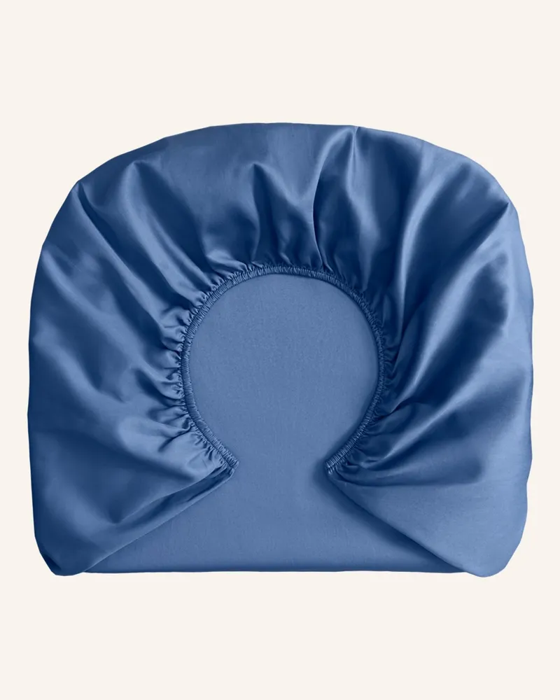 ROYFORT Spannbettlaken Baumwolle blau Blau