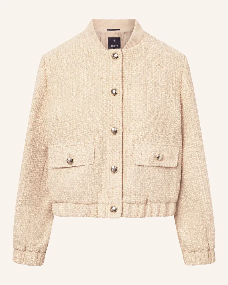 JOOP! Tweed-Blouson Jewel Mit Glitzergarn beige 231