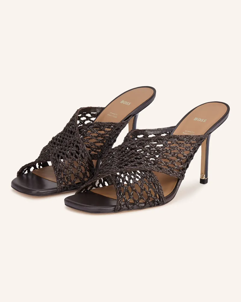 HUGO BOSS Mules CHARLIZE Dunkelbraun