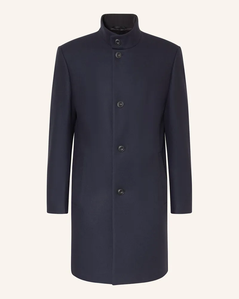 HUGO BOSS Wollmantel Mintrax blau Dunkelblau