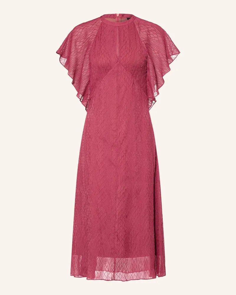 HUGO BOSS Kleid Dacope Mit Volants rot Hellrot