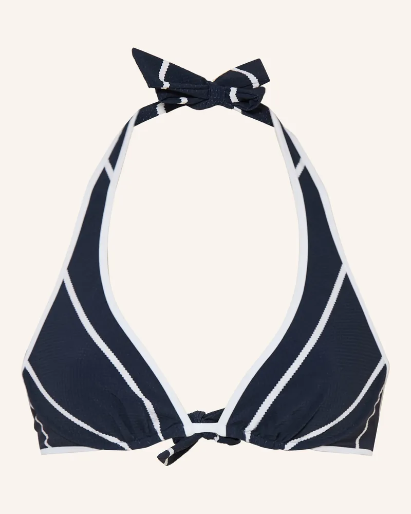 watercult Bügel-Bikini-Top Coastal Lines blau Dunkelblau