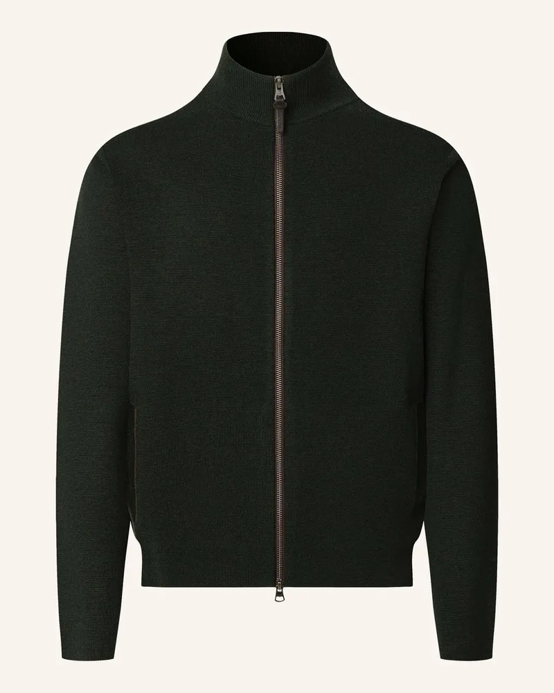 Hackett Strickjacken Cardigan MILANO FZIP Grün