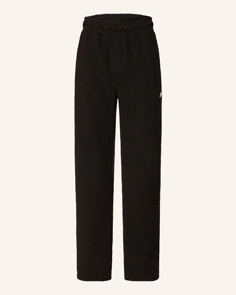 PEGADOR Hose Libco Im Jogging-Stil Wide Fit schwarz Schwarz