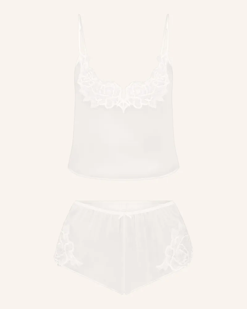SKIMS Shorty-Schlafanzug SKIMS ROMANCE aus Seide Ivory