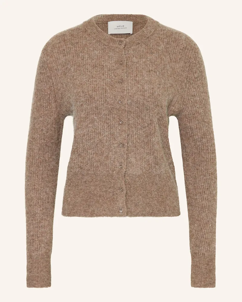 OPUS Strickjacke DRENI Braun
