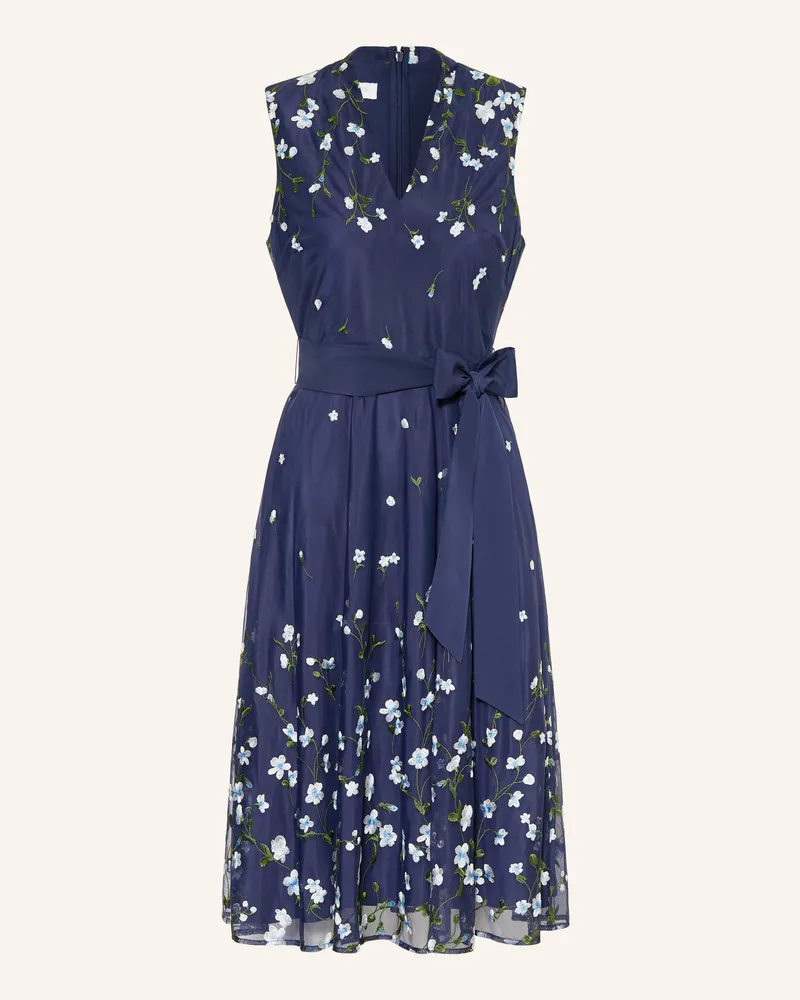 HOBBS London Mesh-Kleid Aria blau Dunkelblau