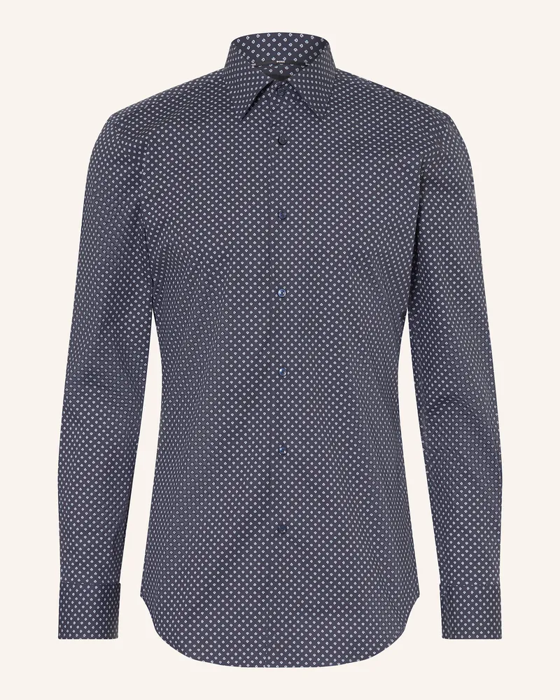 HUGO BOSS Hemd HANK Slim Fit Dunkelblau