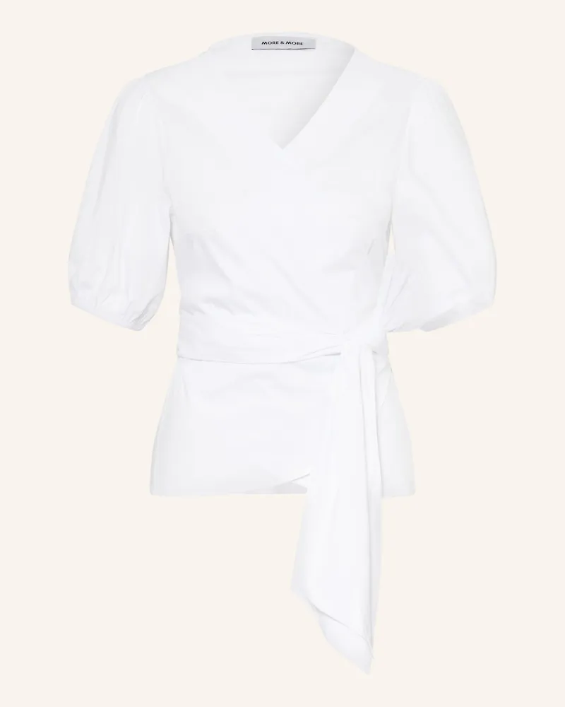 More & More Wickelbluse weiss Weiss
