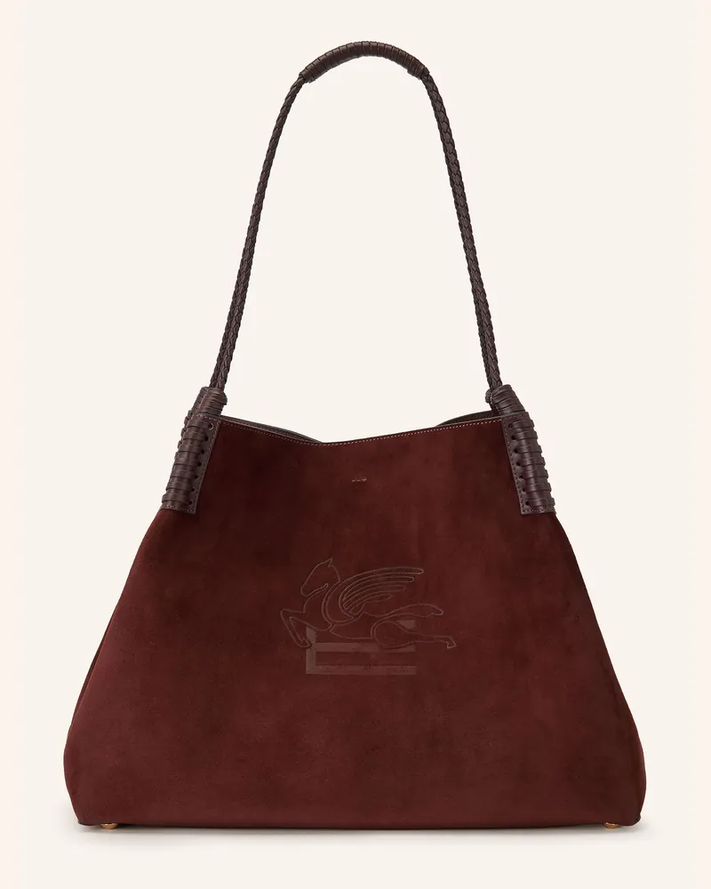 Etro Schultertasche Libra Mit Pouch braun Dunkelbraun