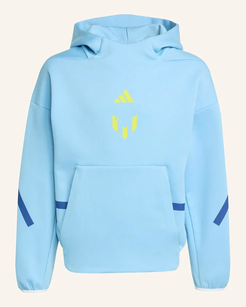 adidas MESSI ZNE HOODIE KIDS SWEATSHIRT Blau