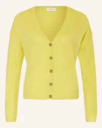 Darling Harbour Strickjacke aus Cashmere Gelb