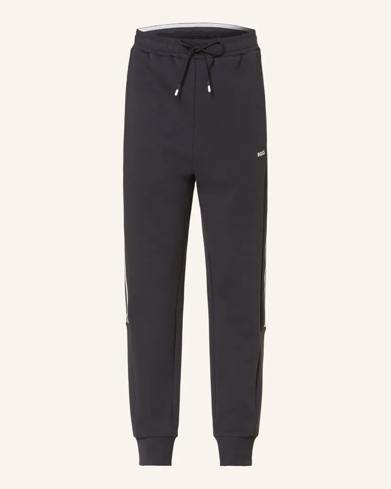 HUGO BOSS Sweatpants HADIKONOS mit Galonstreifen Blau