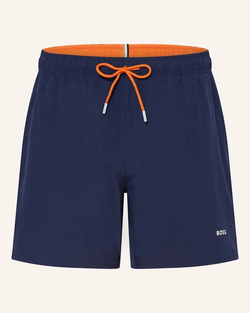 HUGO BOSS Badeshorts Tio blau Dunkelblau