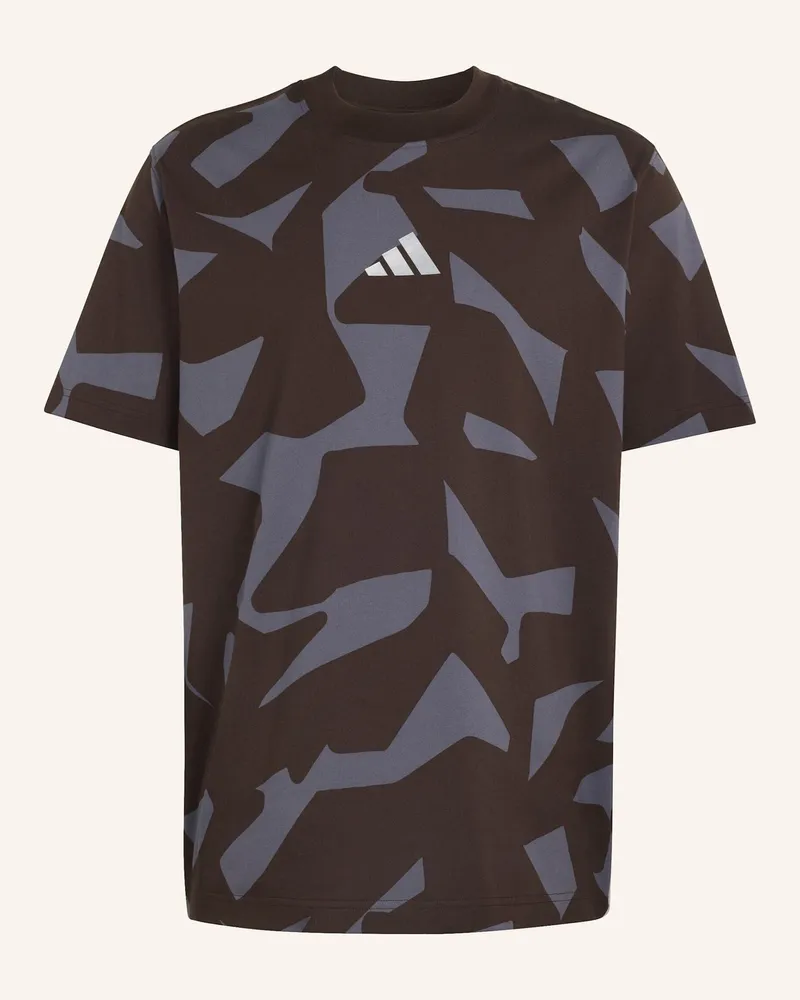 adidas AMG CAMO SHORT SLEEVE T-SHIRT Braun
