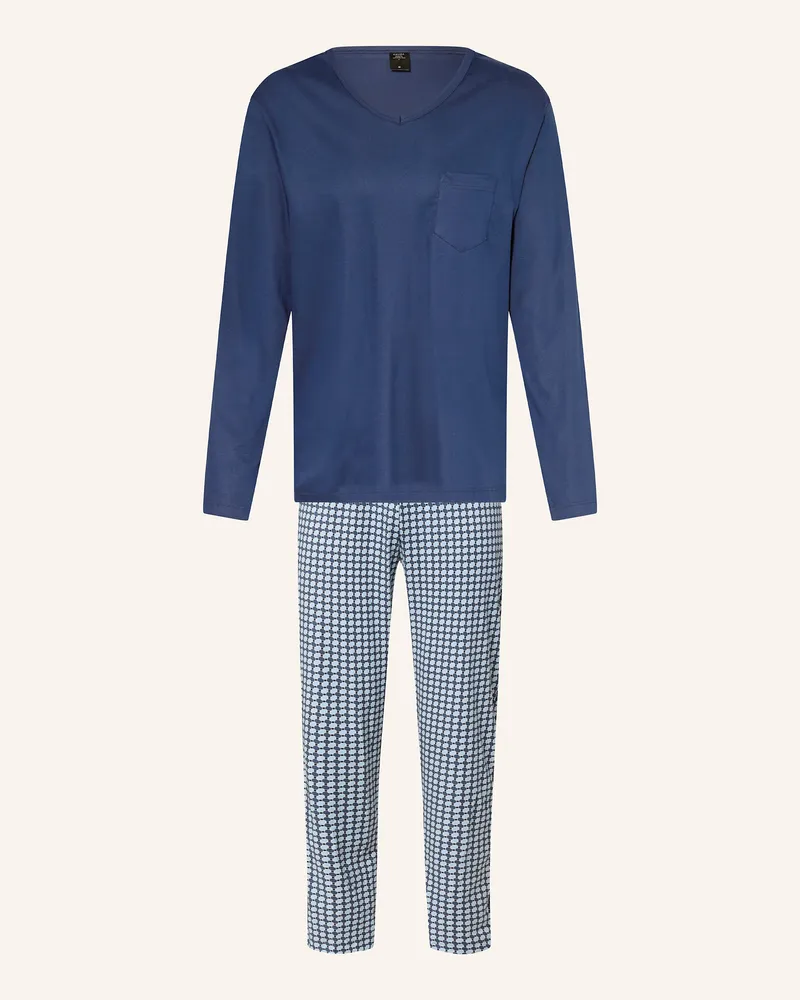 Calida Schlafanzug RELAX STREAMLINE 2 Dunkelblau