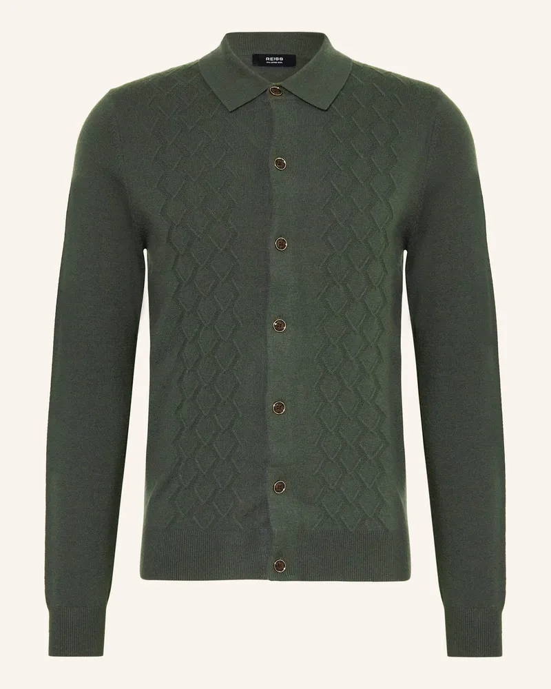 Reiss Strickjacke Gideon gruen Grün
