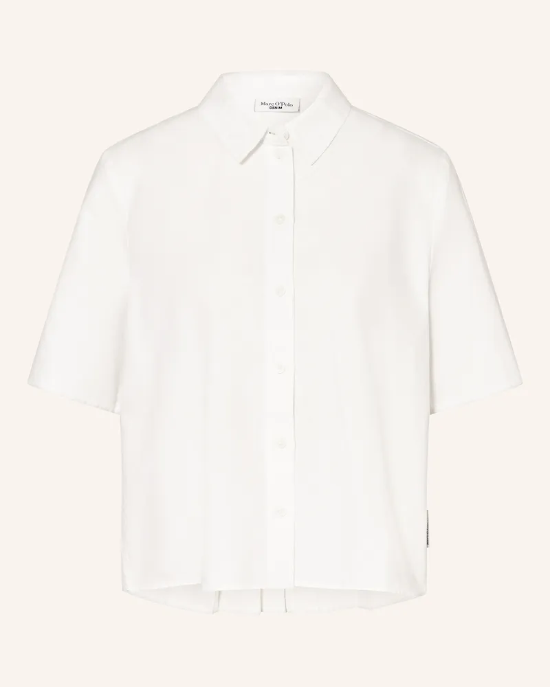 Marc O'Polo Hemdbluse mit Leinen Weiss
