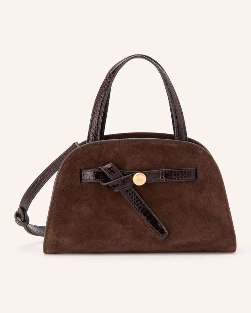 Tory Burch Umhängetasche Romy Bauletto Small braun Dunkelbraun