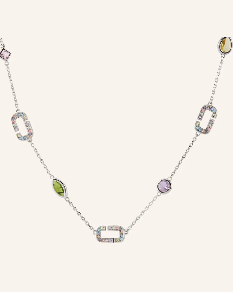 Marc Jacobs Halskette THE J MARC LUXE GEM NECKLACE Silber