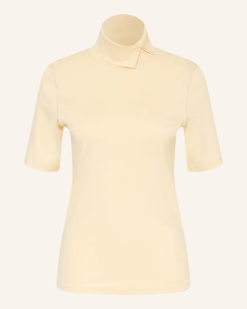 Marc Cain Rollkragenshirt Mit Schmuckperlen gelb 126