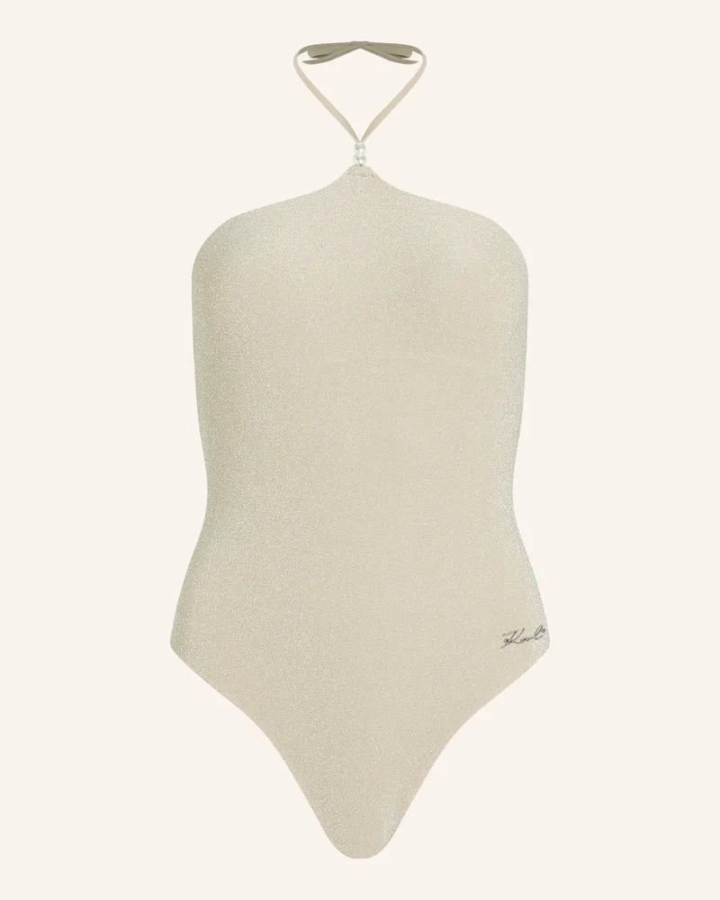 Karl Lagerfeld Badeanzug Beige