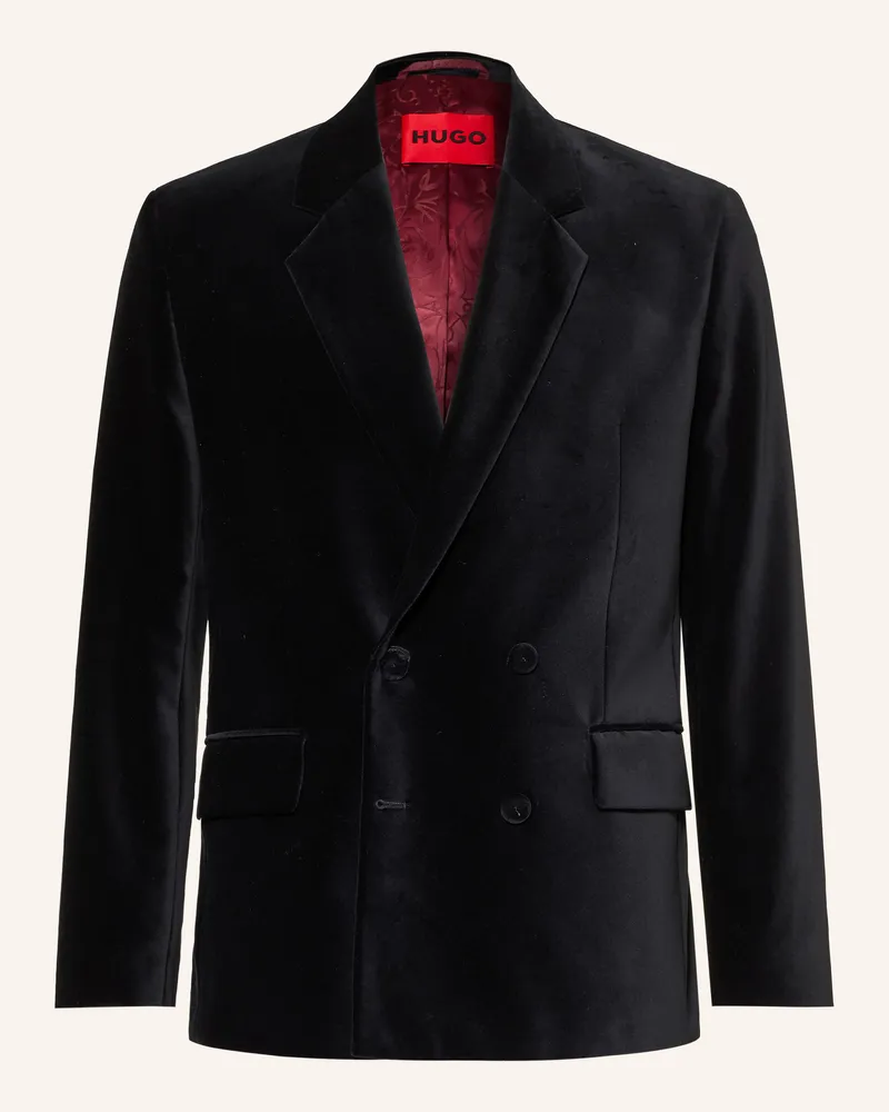 HUGO BOSS Anzugsakko Karlo Modern Fit Aus Samt schwarz 001