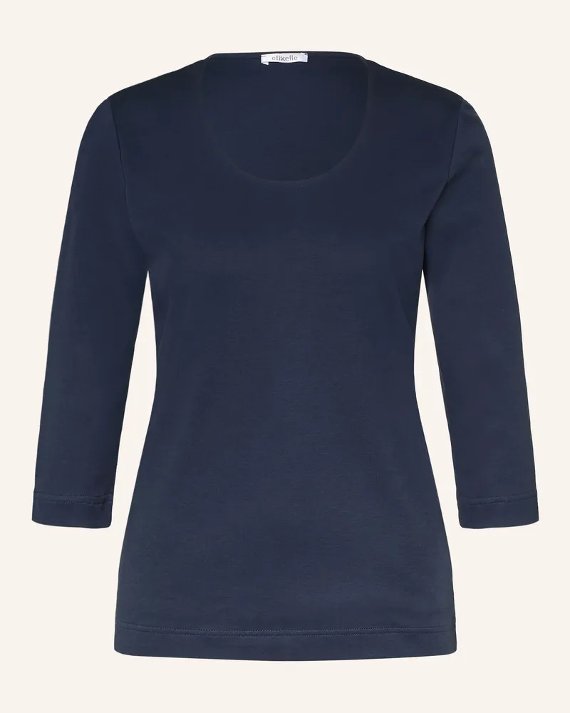 Efixelle Shirt Mit 3/4-Arm blau Dunkelblau
