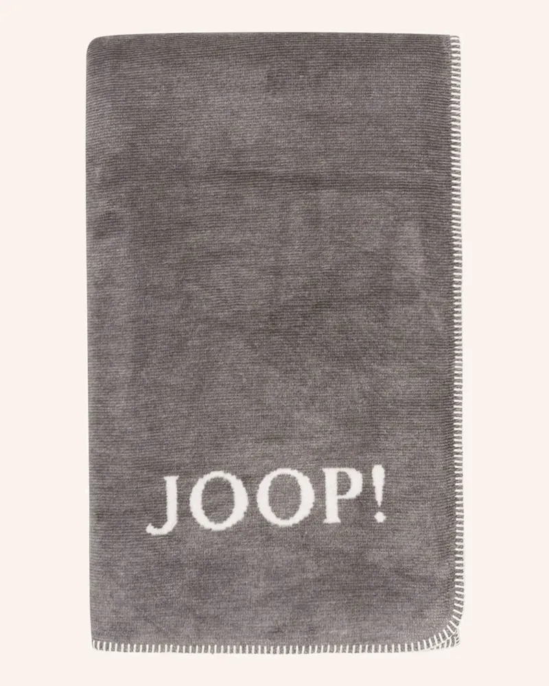 JOOP! Plaid Joop! Melange grau Dunkelgrau