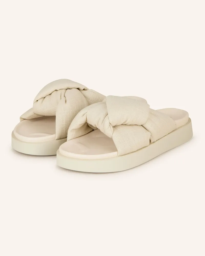 INUIKII Pantoletten weiss Creme