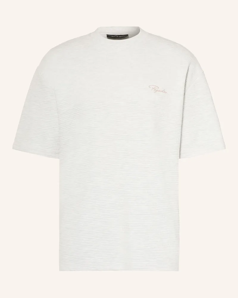 PEGADOR Oversized-Shirt Signar grau Hellgrau
