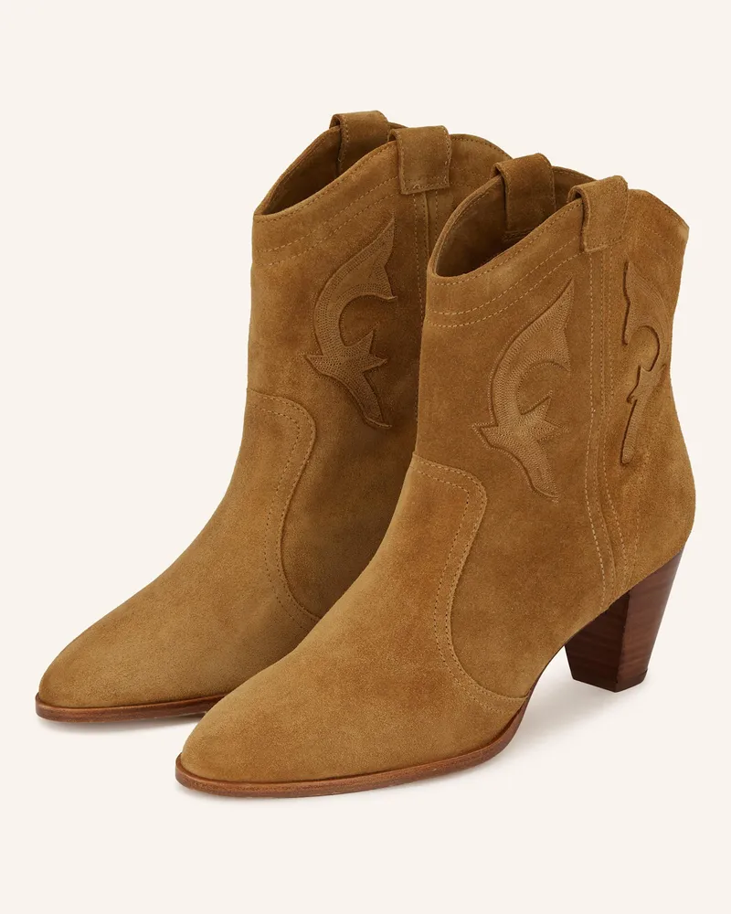 ba&sh Cowboy Boots New Casey braun Dunkelgelb