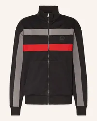 HUGO BOSS Sweatjacke DARAHOOD Schwarz