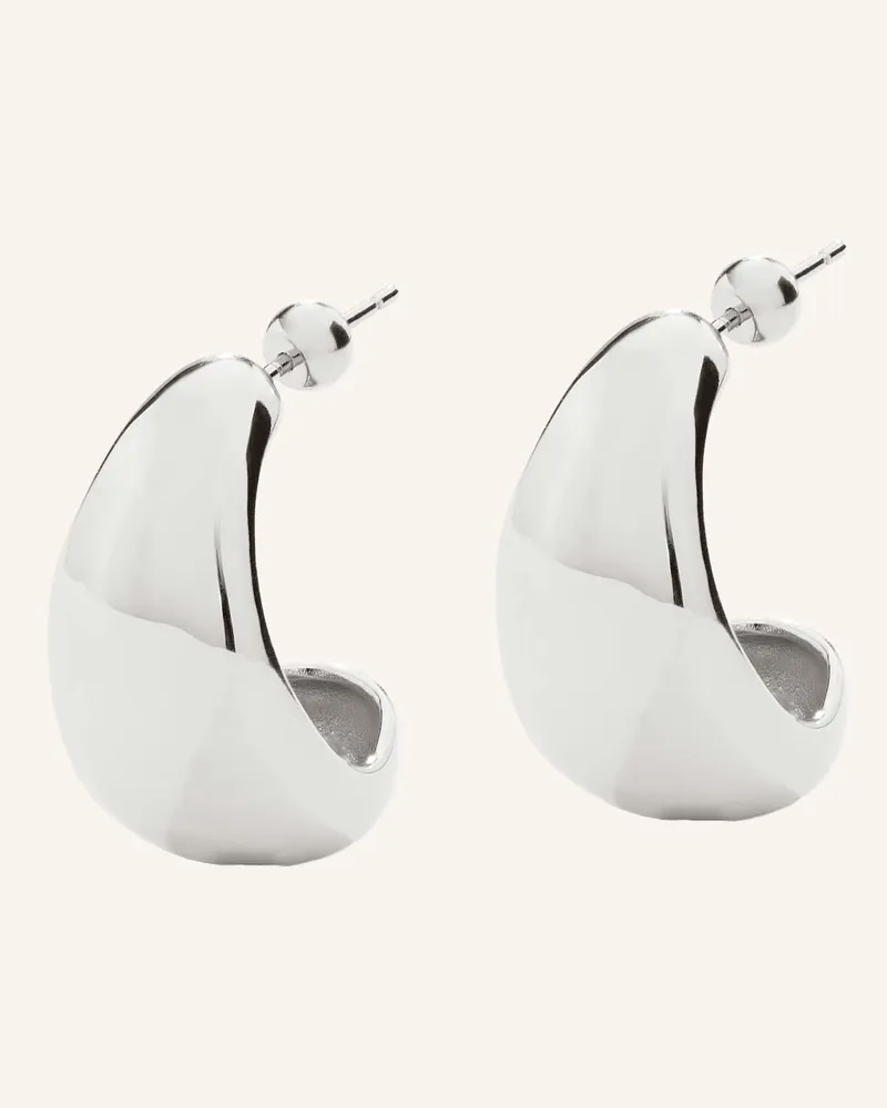 POMPIDOU Ohrhänger MEDI CHUBBY HOOPS by GLAMBOU Silber