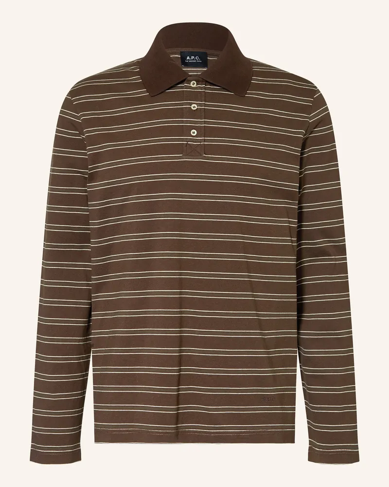 A.P.C. Rugbyshirt Braun