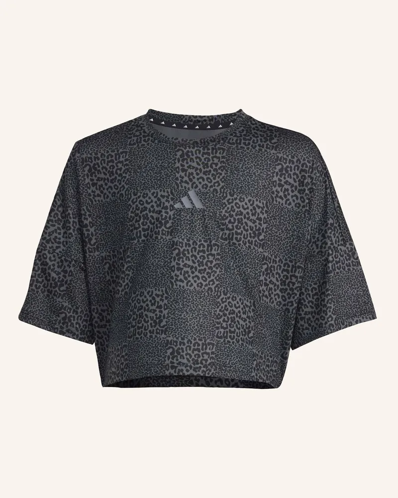 adidas FUTURE ICONS ALL OVER T-SHIRT Schwarz