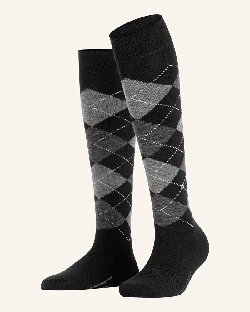 Burlington Kniestrümpfe Marylebone schwarz 3000
