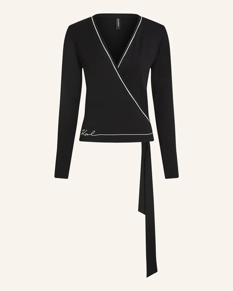 Karl Lagerfeld Top schwarz Schwarz
