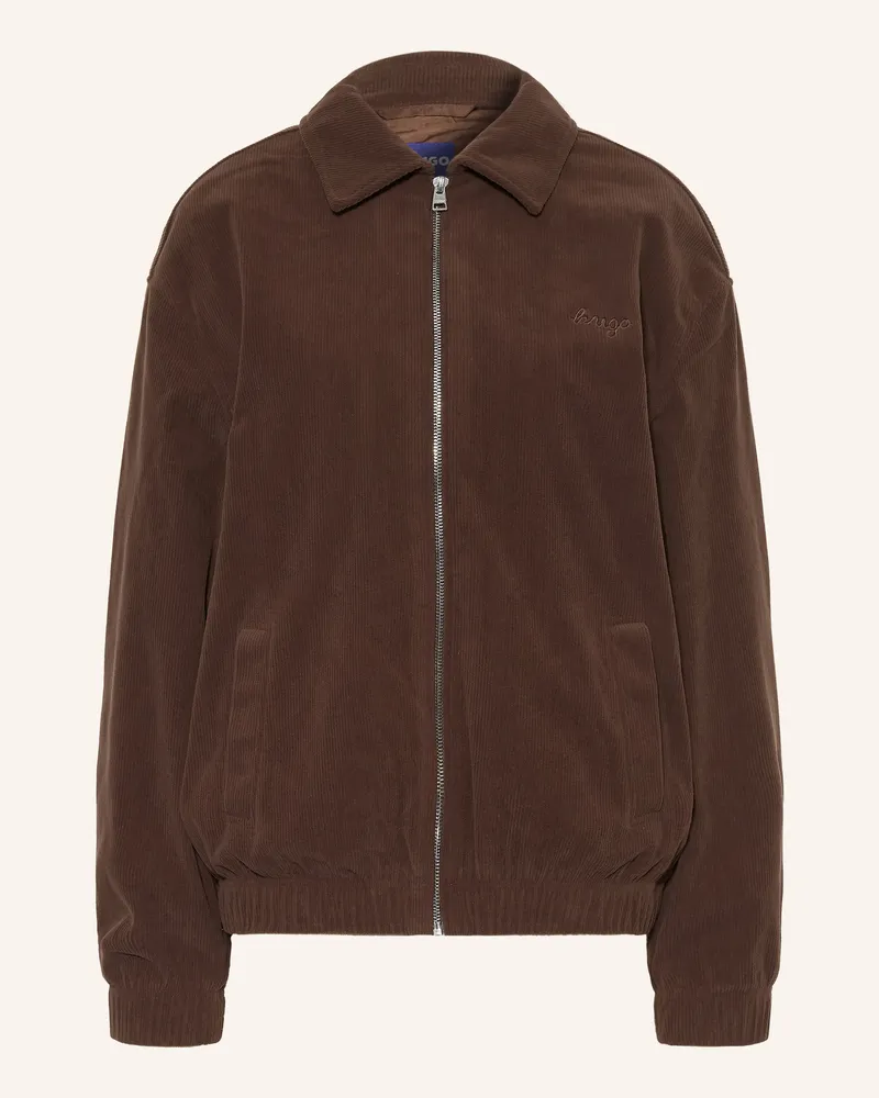 HUGO BOSS Cordjacke Airo braun Dunkelbraun