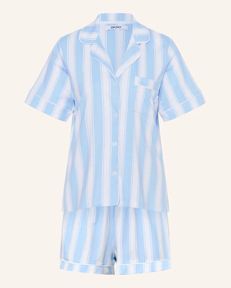 DKNY Shorty-Schlafanzug BRIGHTEN YOUR DAY Hellblau
