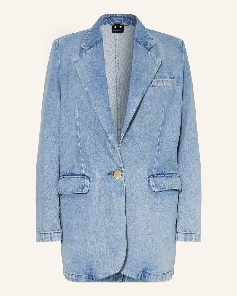 Armani Exchange Jeansblazer Blau
