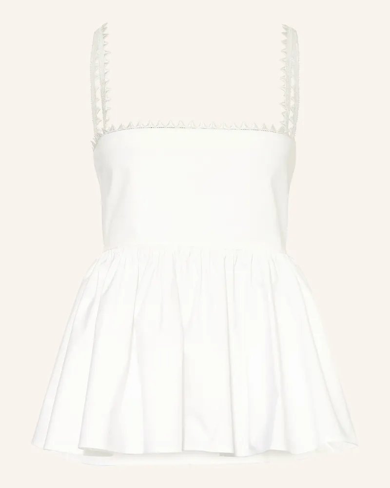 Jacquemus Top La Haut Traversin weiss Weiss