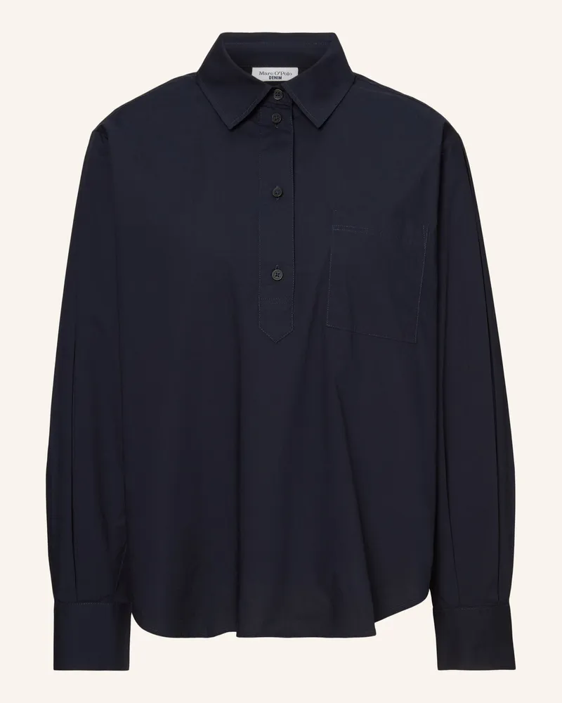 Marc O'Polo Bluse blau Dunkelblau